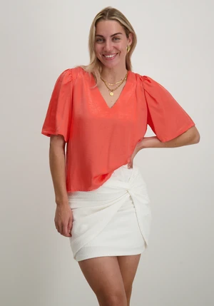Vila VISANIA V-NECK 2/4 TOP/DC/R 14105626