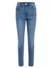 Vila VISKINNIE IT HW 7/8 ZIP JEANS MBD - 14067628