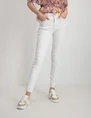 Vila VISKINNIE IT HW 7/8 ZIP JEANS WHITE 14072036