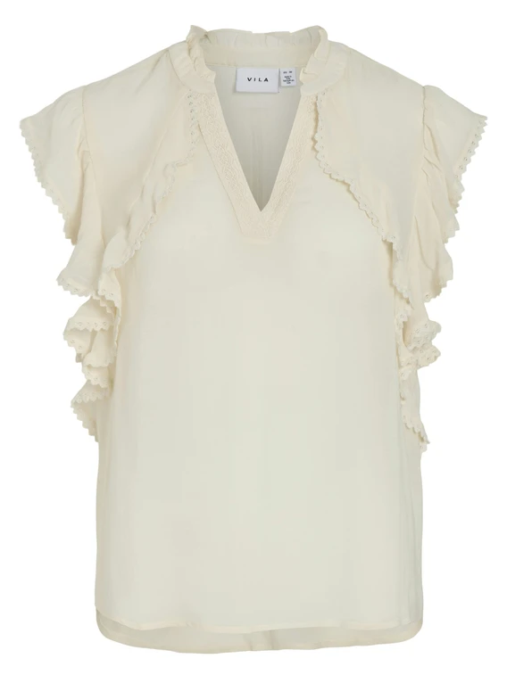 Vila VIVILLAS V-NECK CP TOP 14105709