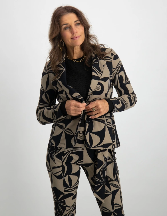 zoso Printed travel blazer 234Susan