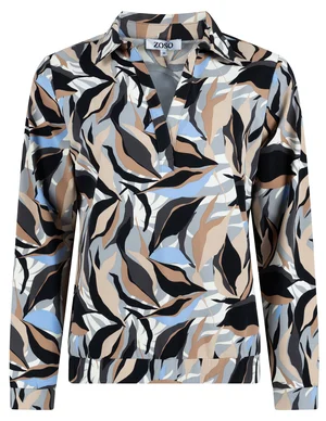 zoso Printed Travel Blouse 244Jennifer