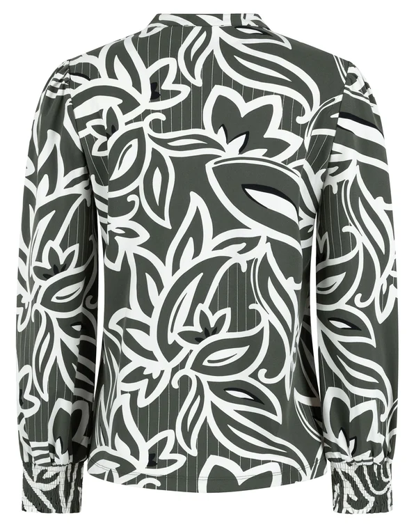 zoso Printed Travel Blouse 244Vivian
