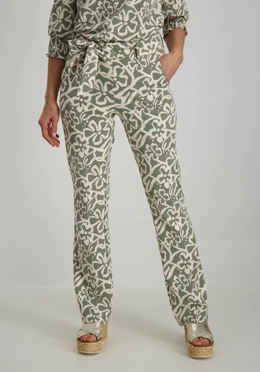 zoso Printed travel flair trouser 241Lindsy