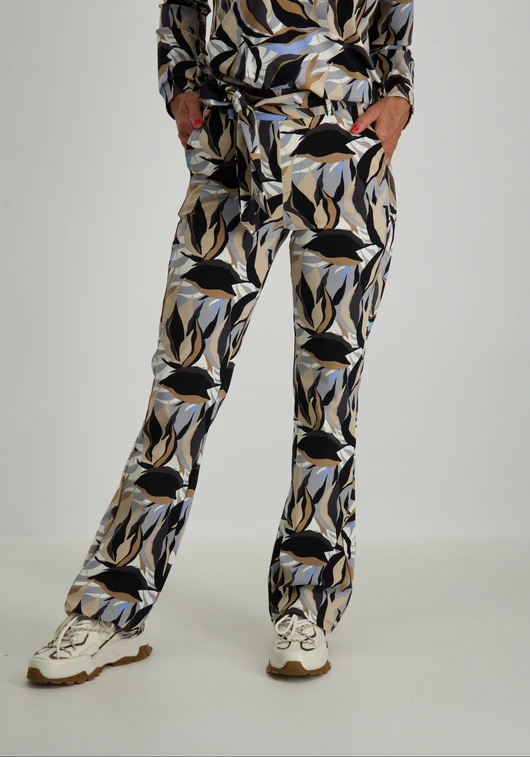 zoso Printed travel trouser 244Biba